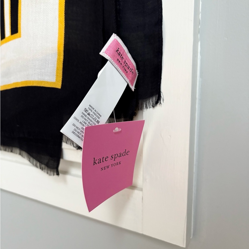 NWT Kate Spade New York || Botanical Stripe Oblong Scarf - Picture 7 of 11